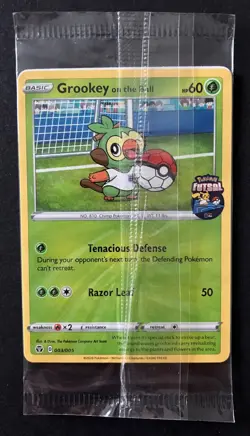 Grookey On The Ball 003/005 Futsal Pokemon Card PROMO UK Exclusive NEW SEALED - Image 1