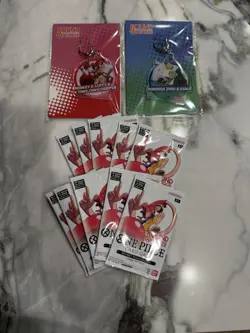 Bandai One Piece Card Game ROUND1 Promotion Pack (10 Packs) SEALED + Extra - Image 1