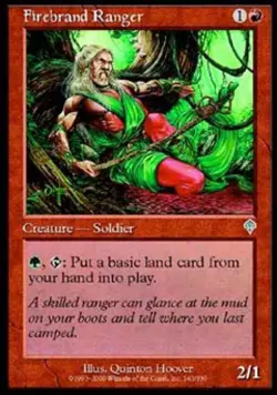 Firebrand Ranger -Foil Medium Play MTG Invasion - Image 1
