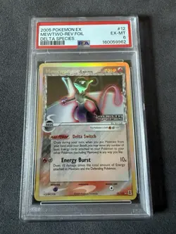 PSA 6 Mewtwo Delta Species Reverse Holo Card 12/113 Stamped NEW CERT - Image 1