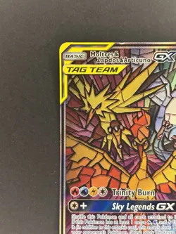 Pokemon TCG Moltres & Zapdos & Articuno GX SM210 TAG TEAM Promo Holo 2019 300 HP - Image 2