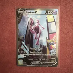 Mewtwo v (Alternate Full Art) 072/078 Pokemon Go Holo NM+ - Image 1