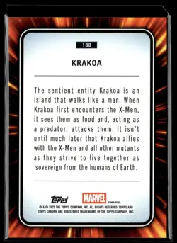2025 Topps Chrome Marvel Sapphire Krakoa #180 - Image 2