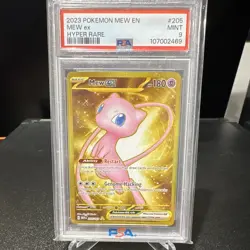 Pokemon TCG 2023 SV151 Mew ex 205/165 Hyper Rare Holo EN PSA 9 - Image 1