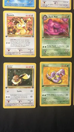 Pokemon 1st Edition TEAM ROCKET COMMON Lot Bundle 22Cards NM/LP - Image 2
