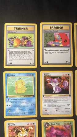 Pokemon 1st Edition TEAM ROCKET COMMON Lot Bundle 22Cards NM/LP - Image 3