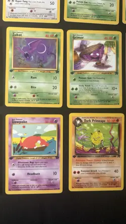 Pokemon 1st Edition TEAM ROCKET COMMON Lot Bundle 22Cards NM/LP - Image 5