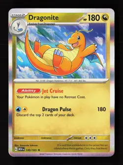 Dragonite 149/165 Rare 151 Pokemon Holo Near Mint - Image 1