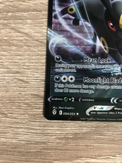POKEMON UMBREON V 94/203 - EVOLVING SKIES - PACK TCG FRESH CARD Near Mint/Mint - Image 4