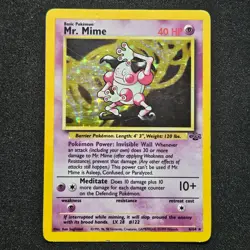 Pokemon MR. MIME 6/64 JUNGLE Unlimited Holo - Image 1