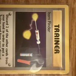 Item Finder 74/102 Rare Base Set Unlimited Pokemon LP - Image 3