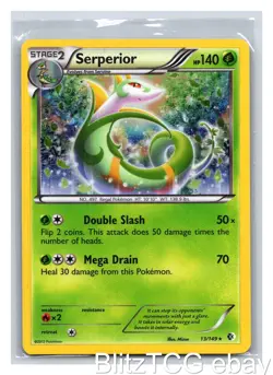 Serperior BCR 13/149 Boundaries Crossed Pokemon Holo Rare LP/NM - Image 1