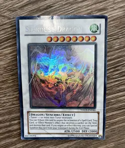 Stardust Dragon Ghost Rare Unlimited Yu-Gi-Oh Card English TCG (TDGS-EN040) READ - Image 1