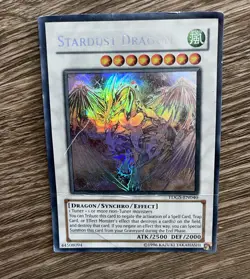 Stardust Dragon Ghost Rare Unlimited Yu-Gi-Oh Card English TCG (TDGS-EN040) READ - Image 2