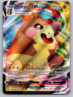 Morpeko VMAX 080/202 Holo Sword & Shield Pokemon Holo Near Mint - Image 1