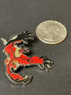 Official Pokemon Yveltal Enamel Hat Pin Lapel TCG Card Game SA3 - Image 1