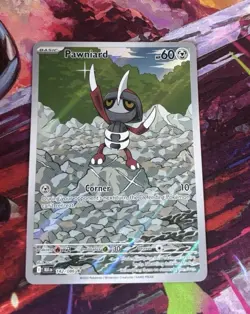 Pokemon TCG Pawniard 142/086 Sv: Black Bolt Illus Rare Full Art Holo - Image 1