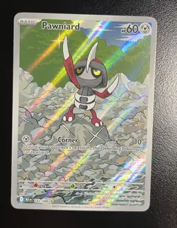 Pokemon TCG Pawniard 142/086 Sv: Black Bolt Illustration Rare Holo NM - Image 1