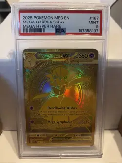 Pokemon Mega Gardevoir EX Mega Evolution 187 PSA 9 Special Illustration Rare - Image 1