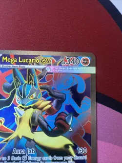 Pokemon TCG Mega Lucario ex Mega Evolution 160/132 Ultra Rare Holo Full Art - Image 3
