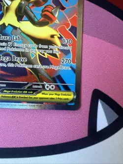 Pokemon TCG Mega Lucario ex Mega Evolution 160/132 Ultra Rare Holo Full Art - Image 4