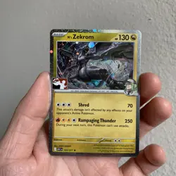 Pokemon TCG N's Zekrom 155/217 NM Prize Pack Series 9 - Cosmo Holo - Image 1