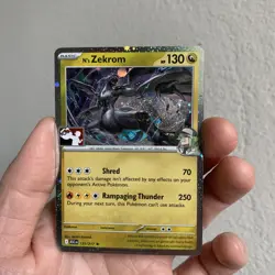 Pokemon TCG N's Zekrom 155/217 NM Prize Pack Series 9 - Cosmo Holo - Image 2