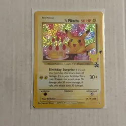 Pokemon Birthday Pikachu 24/53 - Celebrations - Holo Rare. Pk002919 - Image 1