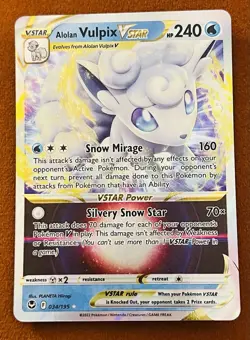 Alolan Vulpix VStar 34/195: Silver Tempest Pokemon TCG 2022 - Image 1