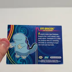 2001 Topps Pokemon Topps Johto Series 1 Foil #195 Quagsire - Image 4