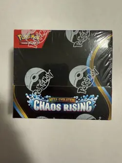 Pokemon TCG Mega Evolution Chaos Rising Booster Box 36 Packs Factory Sealed - Image 1
