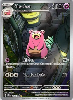 Slowbro 090/084 Illustration Rare Pitch Black Pokemon Holo Near Mint - Image 1