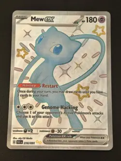 The Pokemon Company Mew ex SV Paldean Fates 216/091 Shiny UR FA Holo EN - Image 1