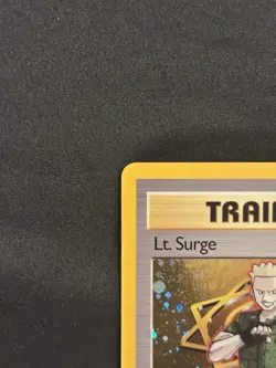 Pokemon TCG Lt. Surge 017/132 Gym Heroes Trainer Holo Rare Unlimited - Image 5