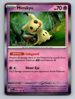 Mimikyu 097/193 Rare Paldea Evolved Pokemon Near Mint Holo - Image 1