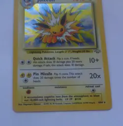 Pokemon, Jolteon 4/64, Holo, Stage 1, Unplayed, NM - Image 4