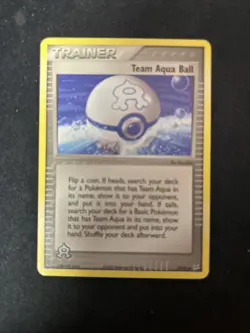 Team Aqua Ball 75/95 Uncommon Pokemon TCG Card - Team Magma vs Team Aqua - Image 1