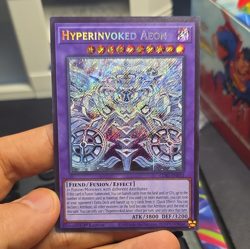 Konami Yu-Gi-Oh! Hyperinvoked Aeon Fusion 1st Ed Holo EN 3800/3200 - CORI-EN033 - Image 1