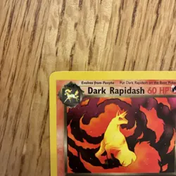 Dark Rapidash 44/82 Team Rocket WOTC 2000 Pokemon Card - LP - Image 2