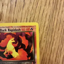 Dark Rapidash 44/82 Team Rocket WOTC 2000 Pokemon Card - LP - Image 3