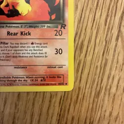 Dark Rapidash 44/82 Team Rocket WOTC 2000 Pokemon Card - LP - Image 4