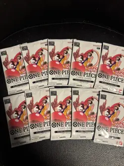 Bandai One Piece Card Game ROUND1 Promotion Pack (10 Packs) SEALED IN HAND US - Image 1