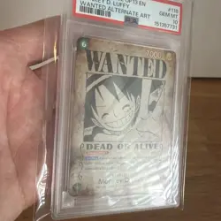One Piece EN Wanted Alternate Art Monkey D. Luffy OP13-118 PSA 10 GEM MT OP13 - Image 5
