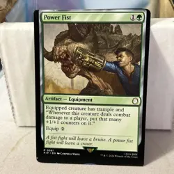 MTG Power Fist - Fallout Commander #081 MIs Cut Error Card - Image 1