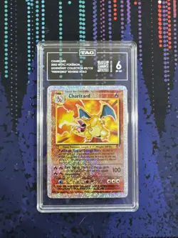 Pokemon TCG Legendary Collection Reverse Holo Charizard 3/110 Tag 6 EX MT - Image 1