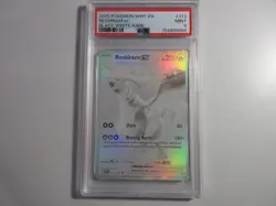 PSA 9 Reshiram EX Black White Rare White Flare Pokemon Card - Image 1