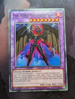 Evil HERO Malicious Fiend LDS3-EN032 1st Edition YuGiOh TCG Card - Image 1