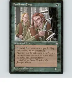 Fyndhorn Elves 132 Common Ice Age Lightly played b3-679 - Image 1