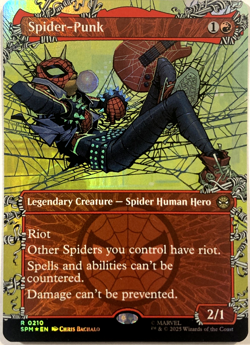 MTG Spider-Punk (Borderless Foil) Marvel's Spider-Man 210 NM - Image 1