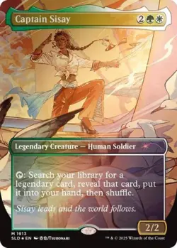 MTG English Captain Sisay (1913) (Rainbow Foil) NM Foil Secret Lair - Image 1